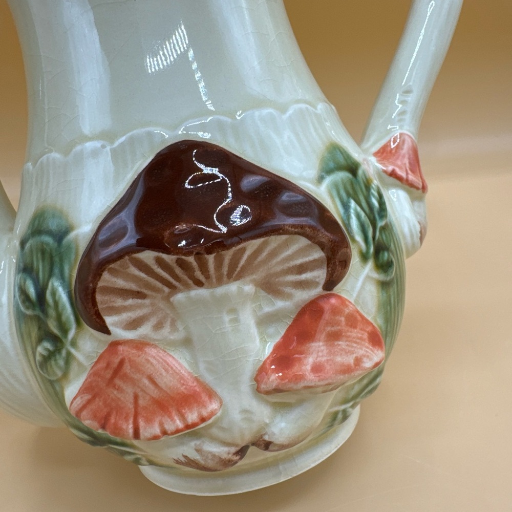 Vtg Empress by Haruta Mushroom Covered Tea Pot Made in Japan - Picture 3 of 10